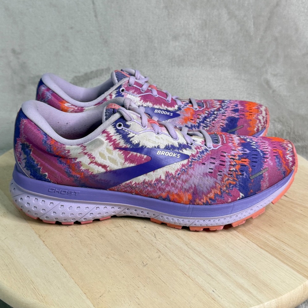 Brooks Ghost 13 Unity Together Purple Pink Running Shoes 1203381B563 Womens 9 - Picture 7 of 16